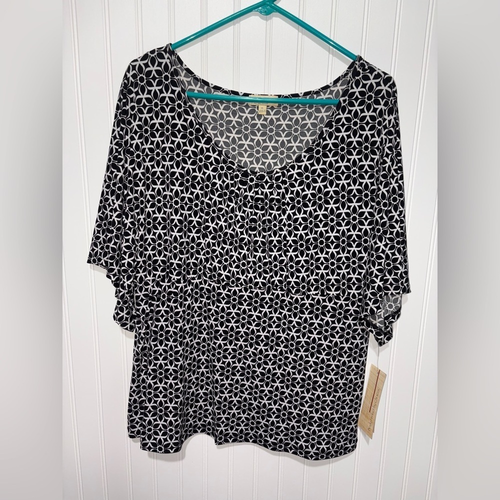NWT Vintage Choices Geometric Top| Size XL